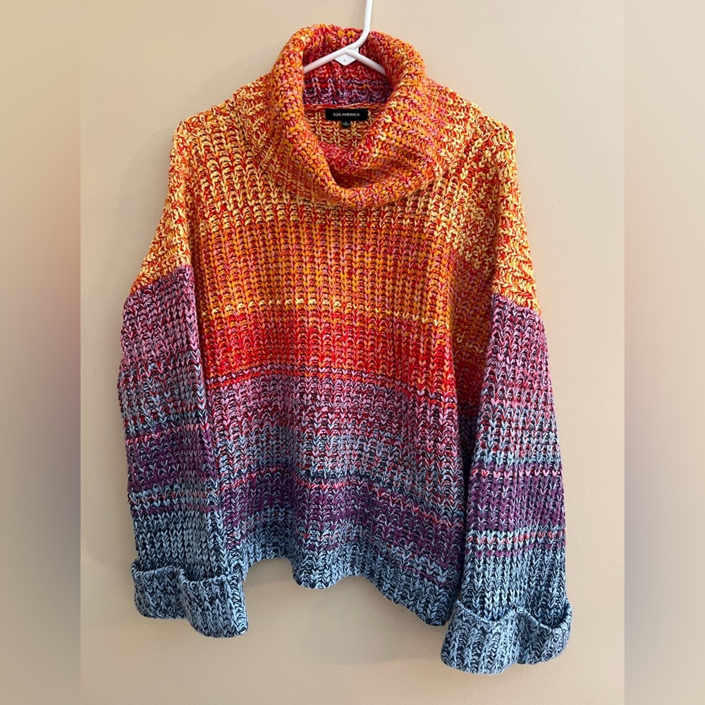 525 America Rainbow Sweater